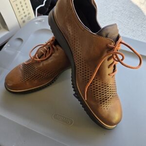 Cole Haan Brown Perforated Men's Loafers